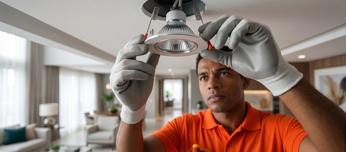 Instalação de Luminária Dicroica